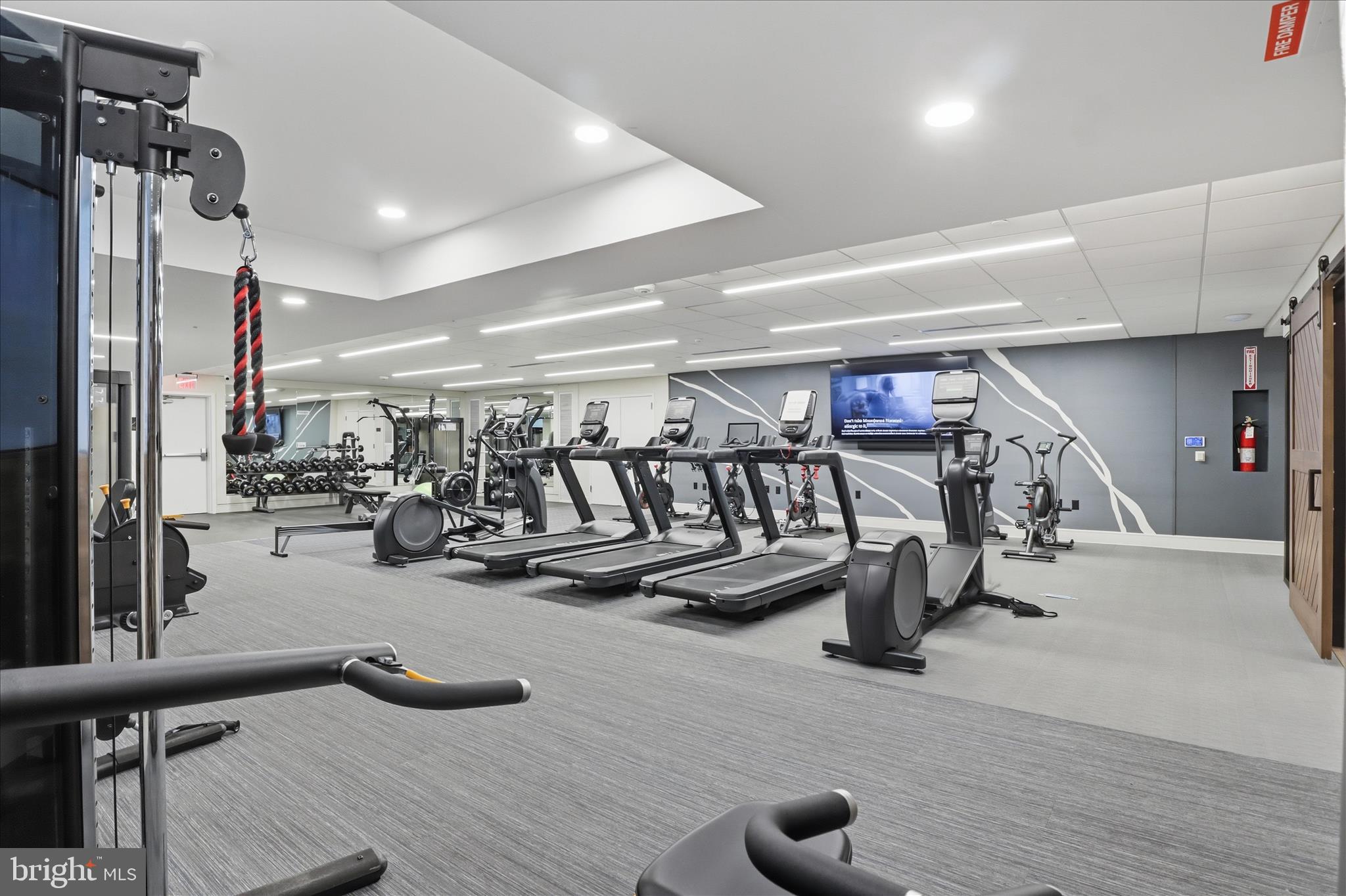 631 D Street Northwest, Unit 1227 Washington, DC 20004 - Photo 35 of 63 a view of a room with gym equipment