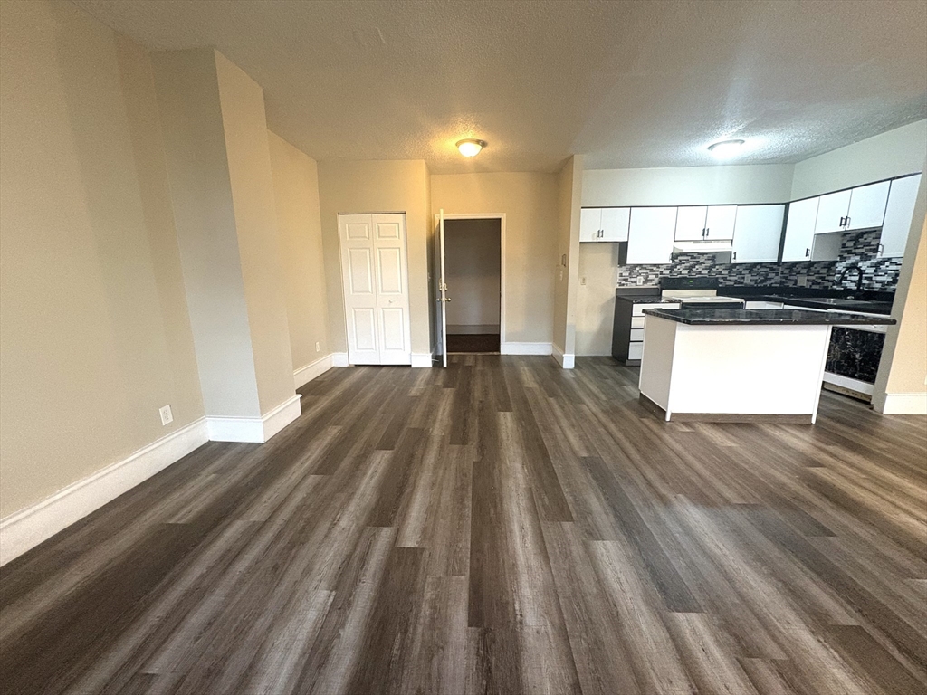 140 Chestnut Street, Unit 204 Springfield, MA 01103 - Photo 4 of 15 a view of kitchen with refrigerator stove and wooden floor