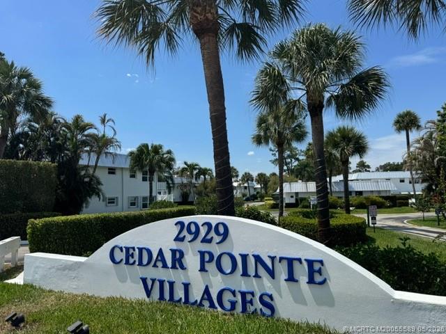 2929 Southeast Ocean Boulevard, Unit 1306 Stuart, FL 34996 - Photo 1 of 17 a view of a park with a palm tree