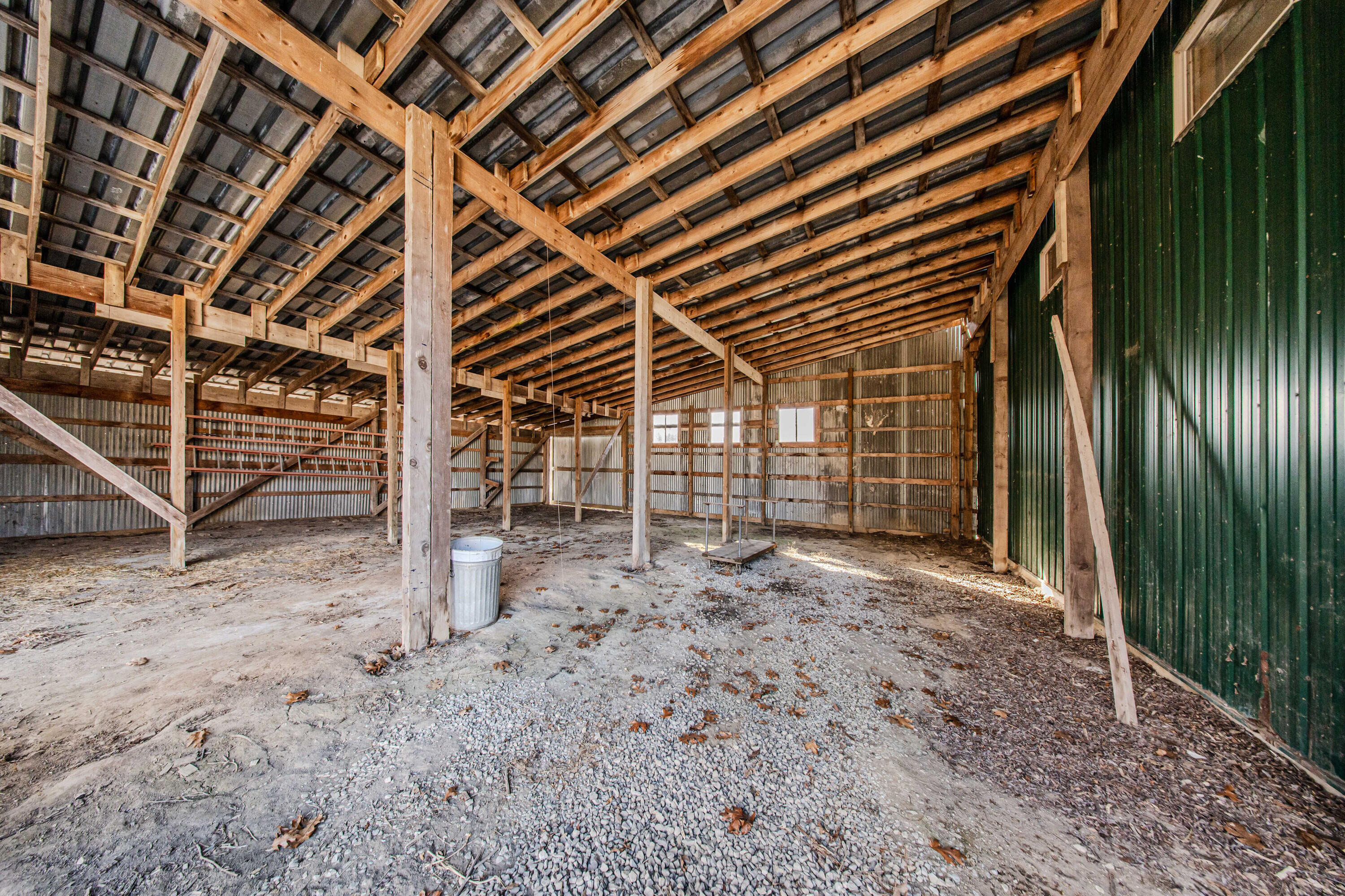 7130 Platt Road Saline, MI 48176 - Photo 55 of 79 Green Pole Barn shed w room for 2 la