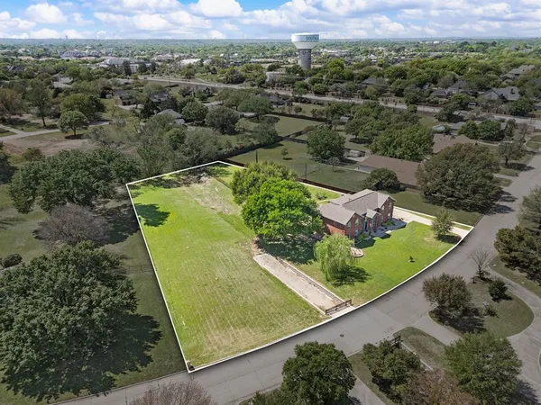 an aerial view of a residential houses