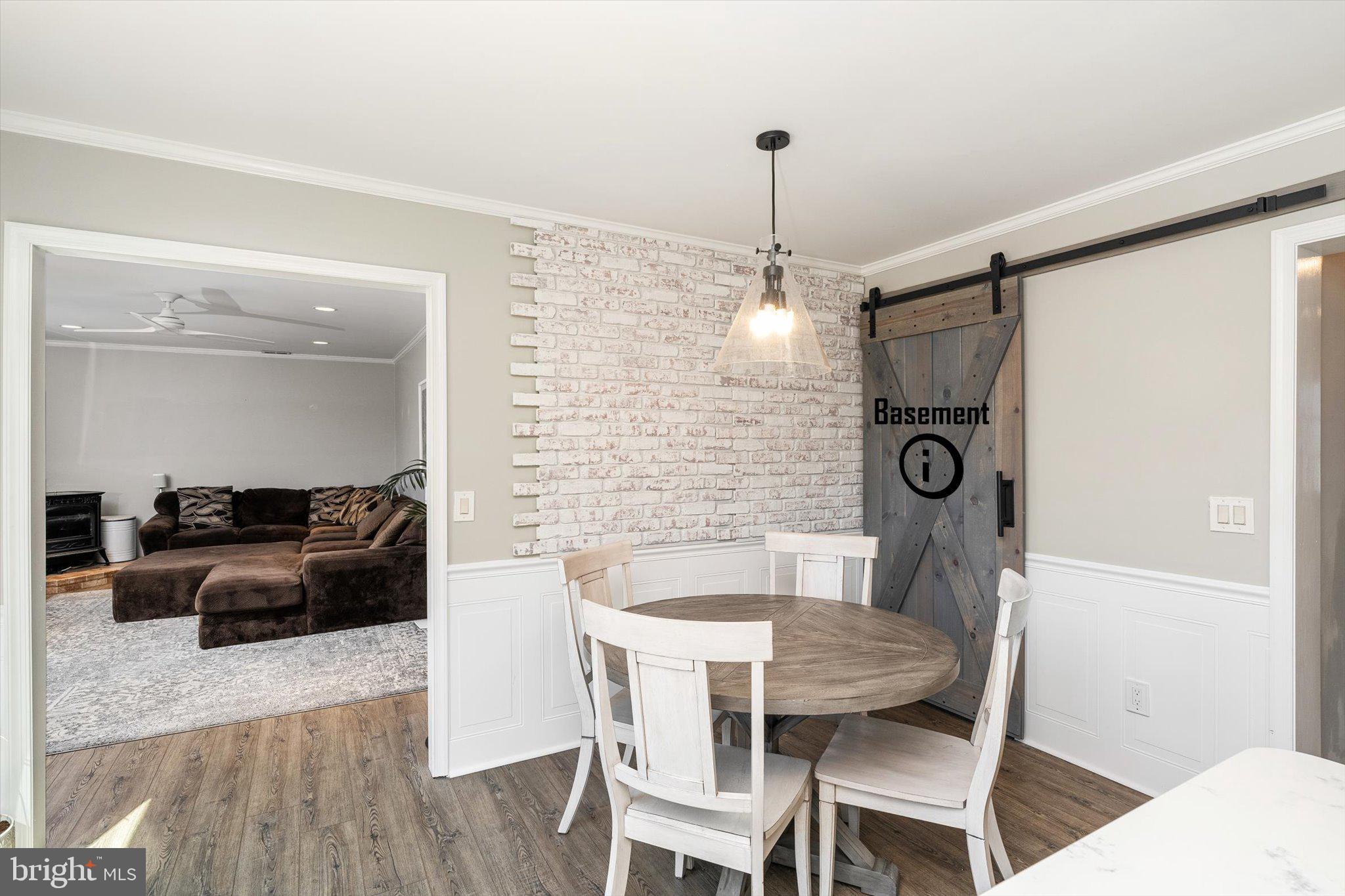 756 Province Line Road Allentown, NJ 08501 - Photo 18 of 41 a view of a dining room with furniture and wooden floor