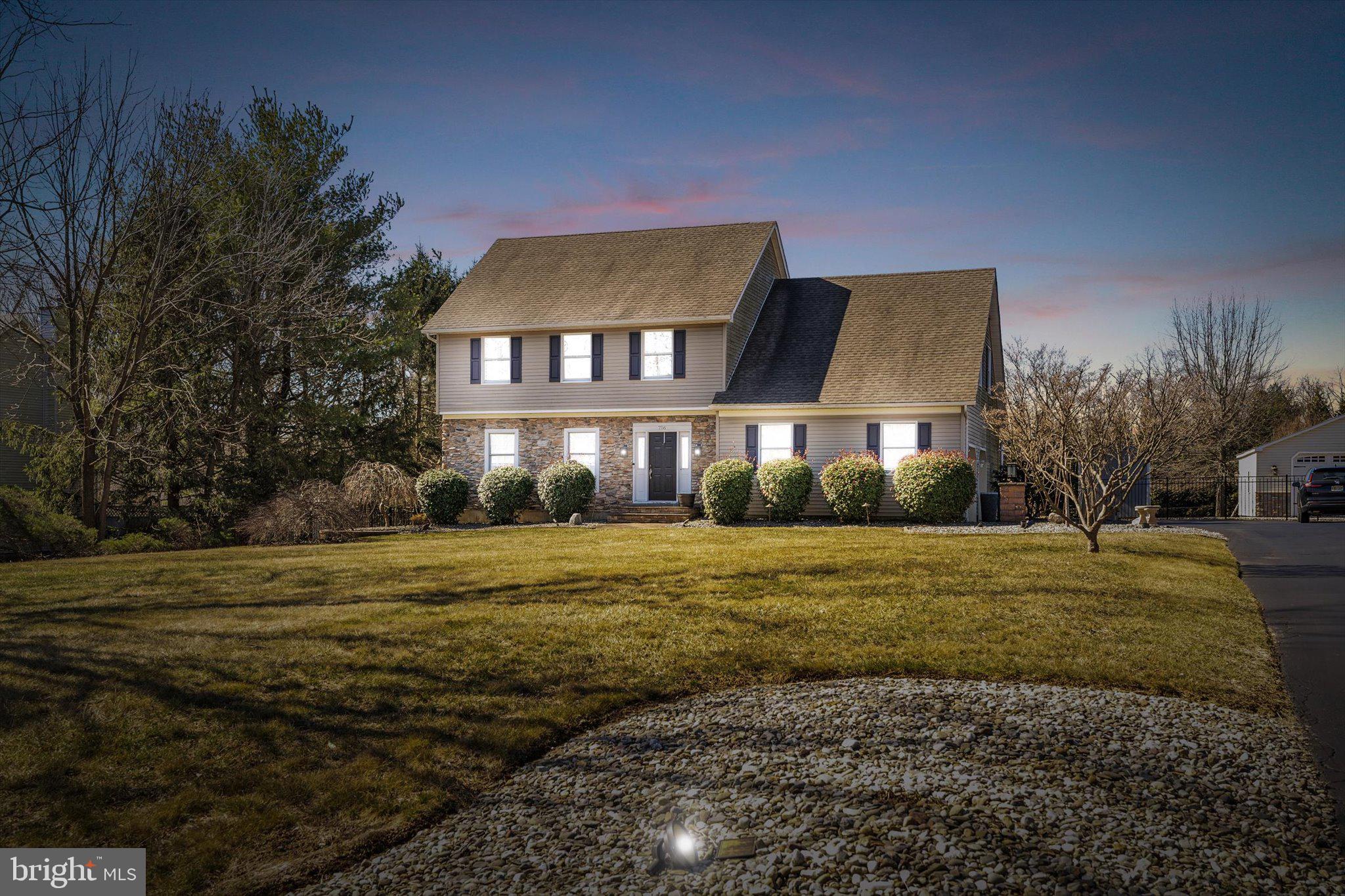 756 Province Line Road Allentown, NJ 08501 - Photo 2 of 41 a front view of a house with a yard