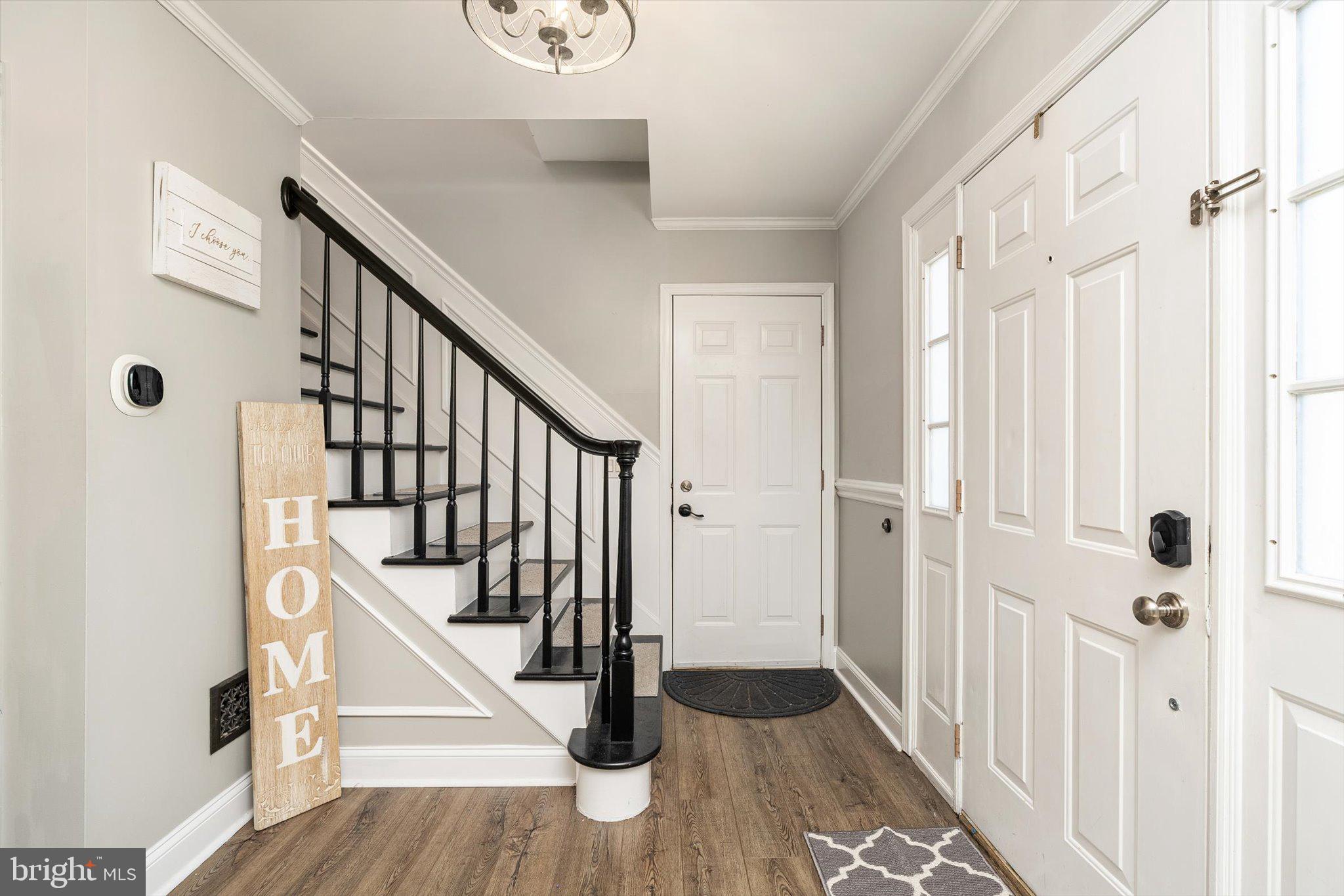 756 Province Line Road Allentown, NJ 08501 - Photo 6 of 41 a view of a hallway with wooden floor and entryway