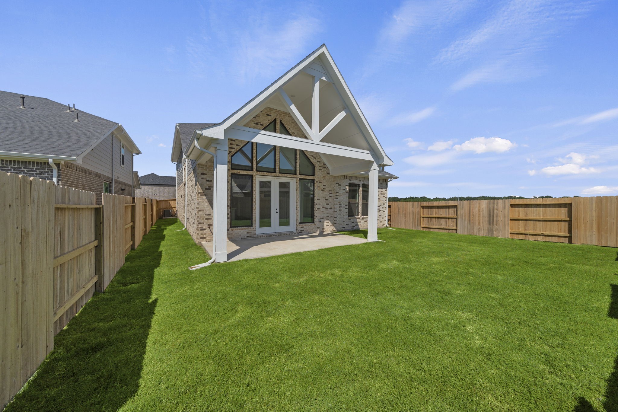 446 Silver Moon Way Katy, TX 77493 - Photo 20 of 34 Enjoy your oversized back covered patio with a backyard BBQ.