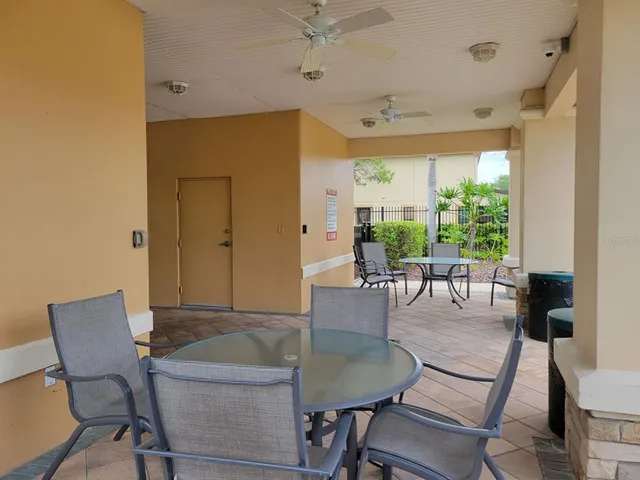 a view of a volley ball court