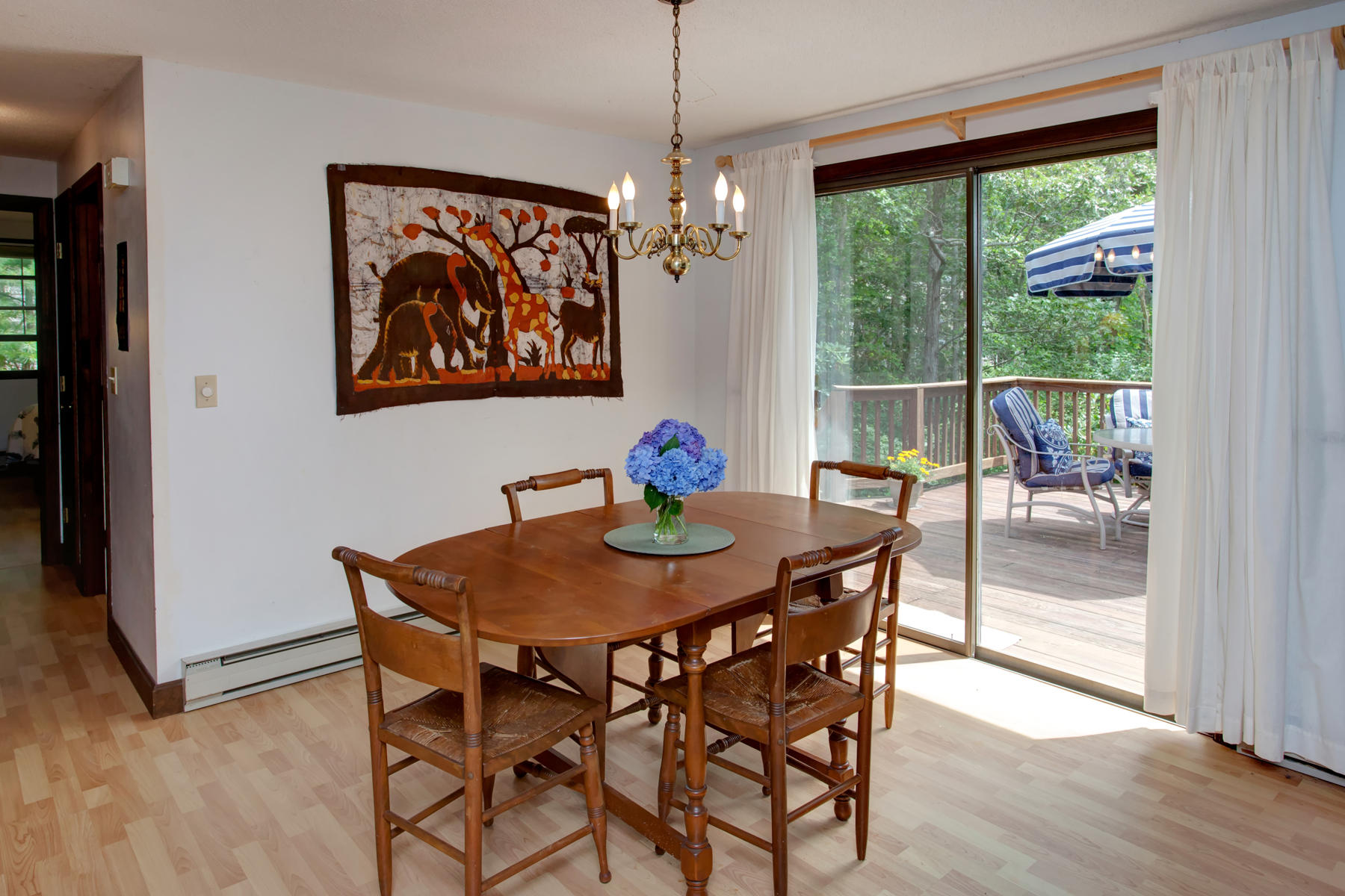 21 Oak Ridge Road East Sandwich, MA 02537 - Photo 11 of 31 a view of a dining room with furniture window and outside view