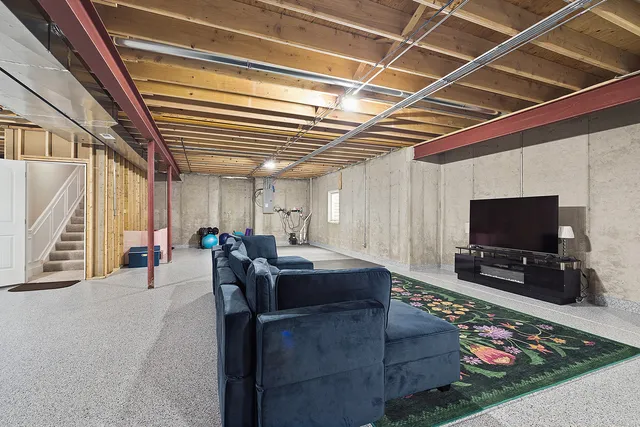 a view of snow on the road