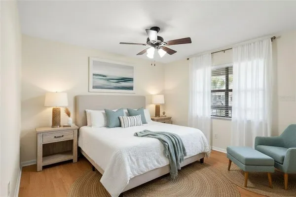 a view of balcony with furniture