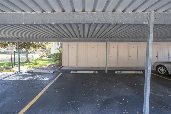 a view of yard and tree
