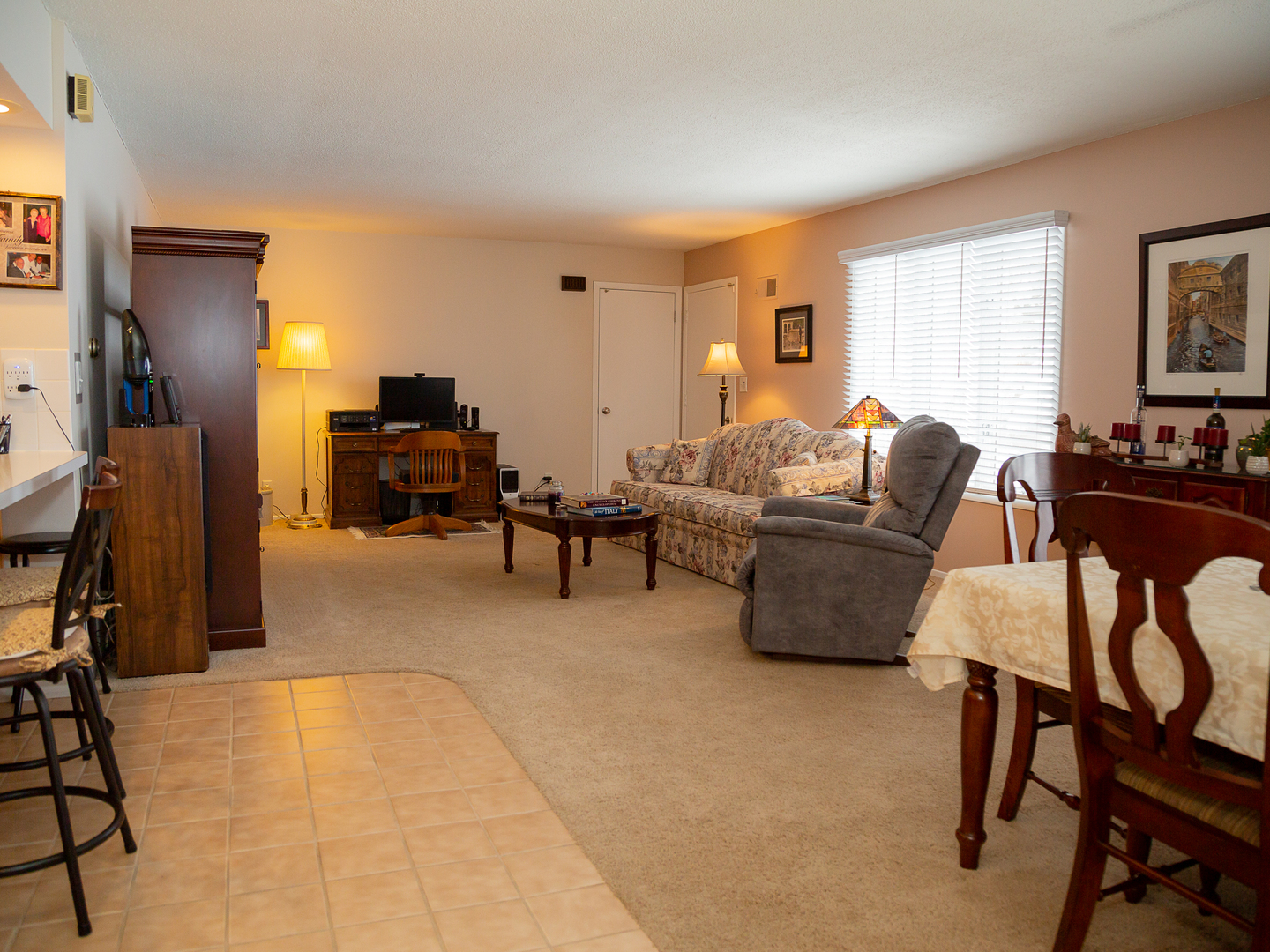 209 Kay Street Tonica, IL 61370 - Photo 6 of 40 a living room with furniture and a flat screen tv