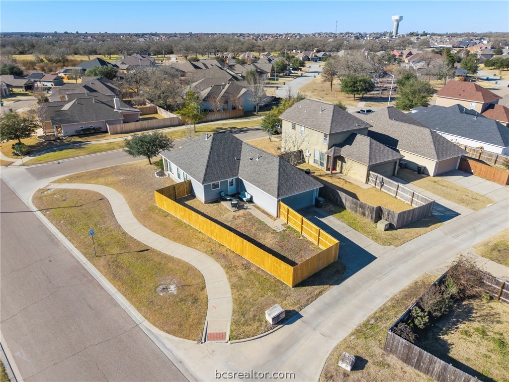 2000 Turning Leaf Drive Bryan, TX 77807 - Photo 19 of 20 an aerial view of a house with a swimming pool