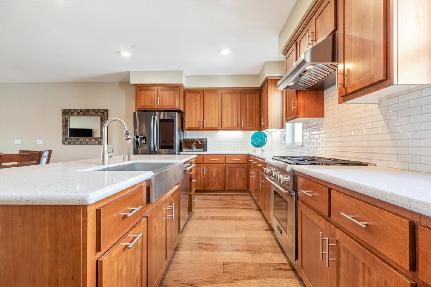 1480 Bond Street Milpitas, CA 95035 - Photo 17 of 51 a kitchen with stainless steel appliances granite countertop a sink and a stove