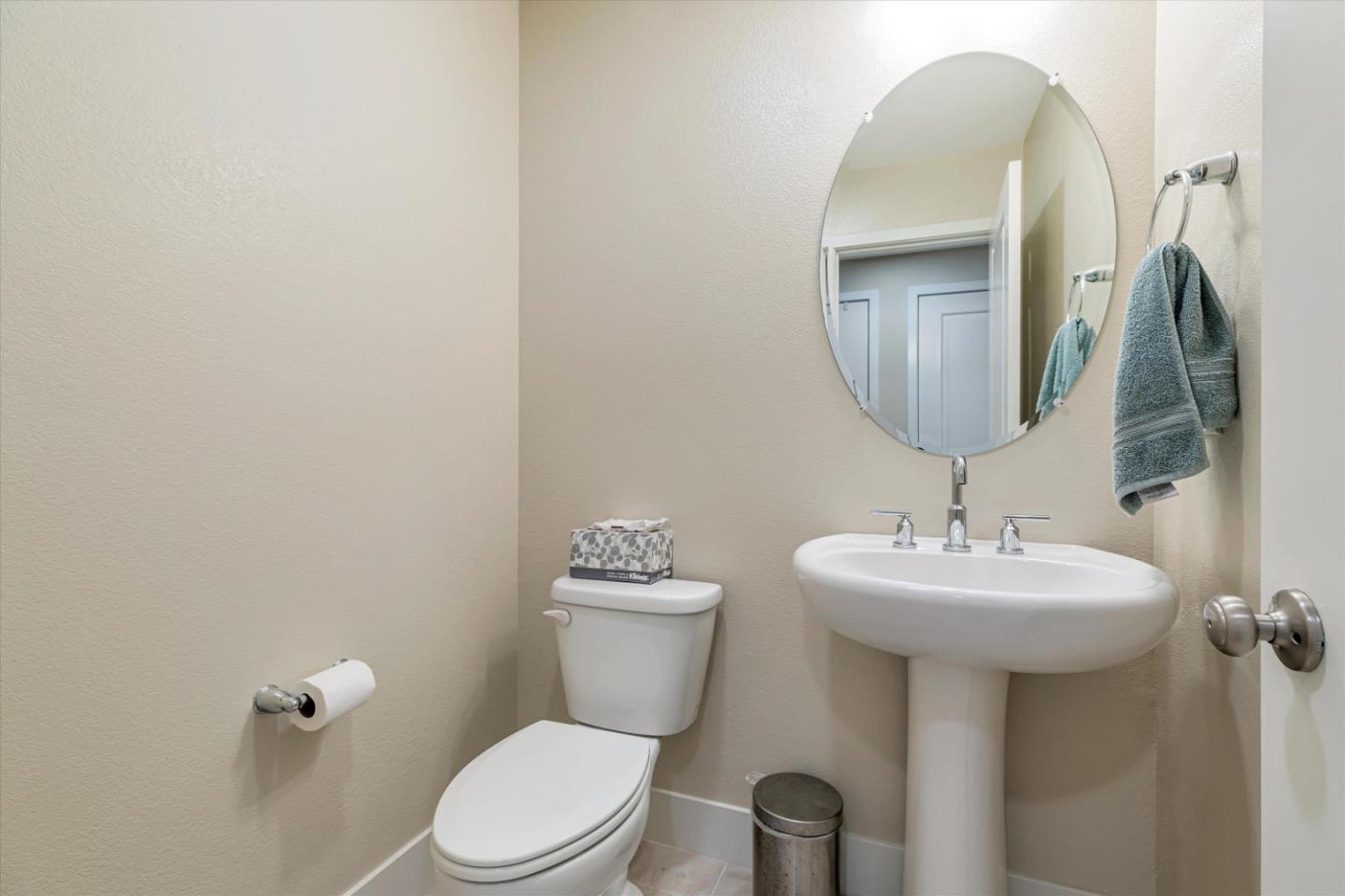 1480 Bond Street Milpitas, CA 95035 - Photo 32 of 51 a bathroom with a toilet sink and mirror