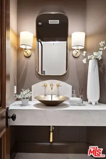 a projector room with furniture