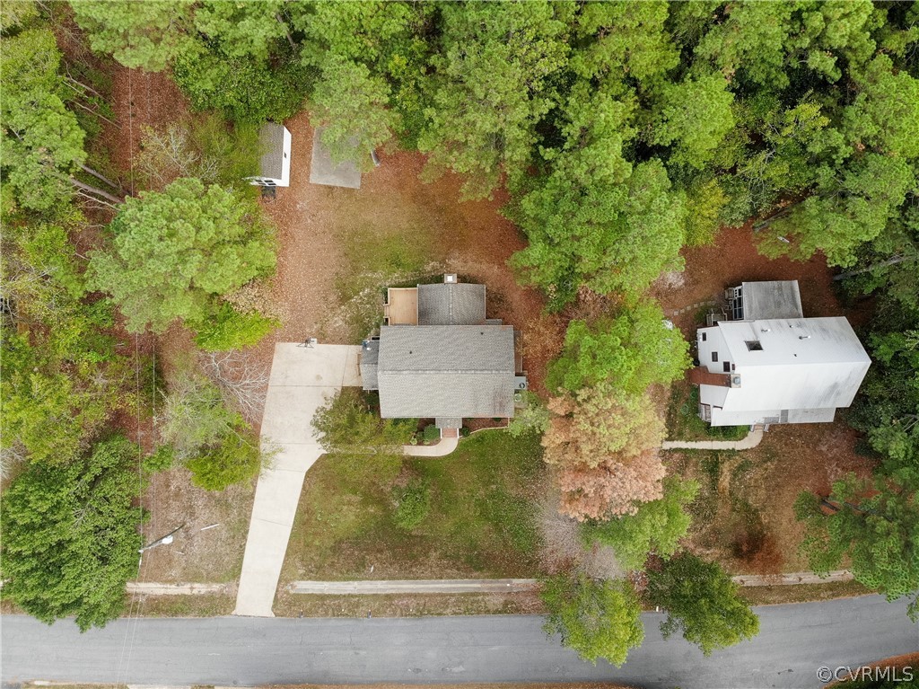 3561 Markey Road Midlothian, VA 23112 - Photo 48 of 48 an aerial view of a house with a yard basket ball court and outdoor seating