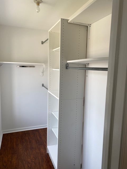 7037 West Main Street Niles, IL 60714 - Photo 19 of 29 a view of walk in closet with wooden floor