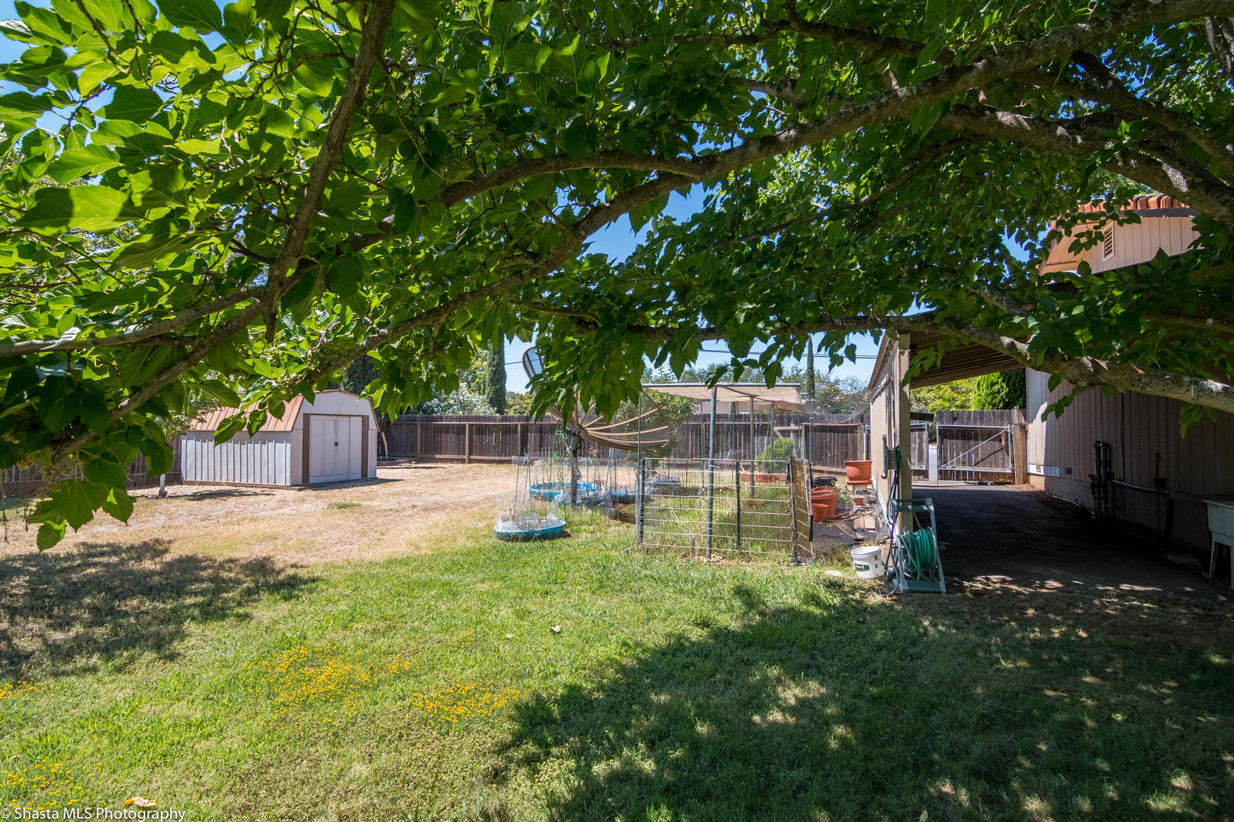 9229 Stillwater Road Redding, CA 96002 - Photo 23 of 27 Shady Backyard