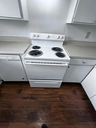 a close view of washer and dryer