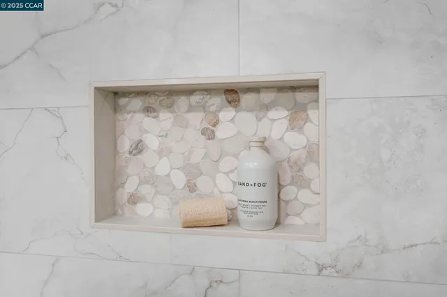 a view of a wooden door