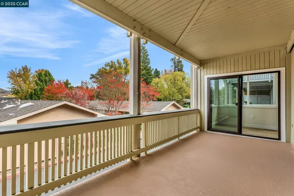 a view of a porch