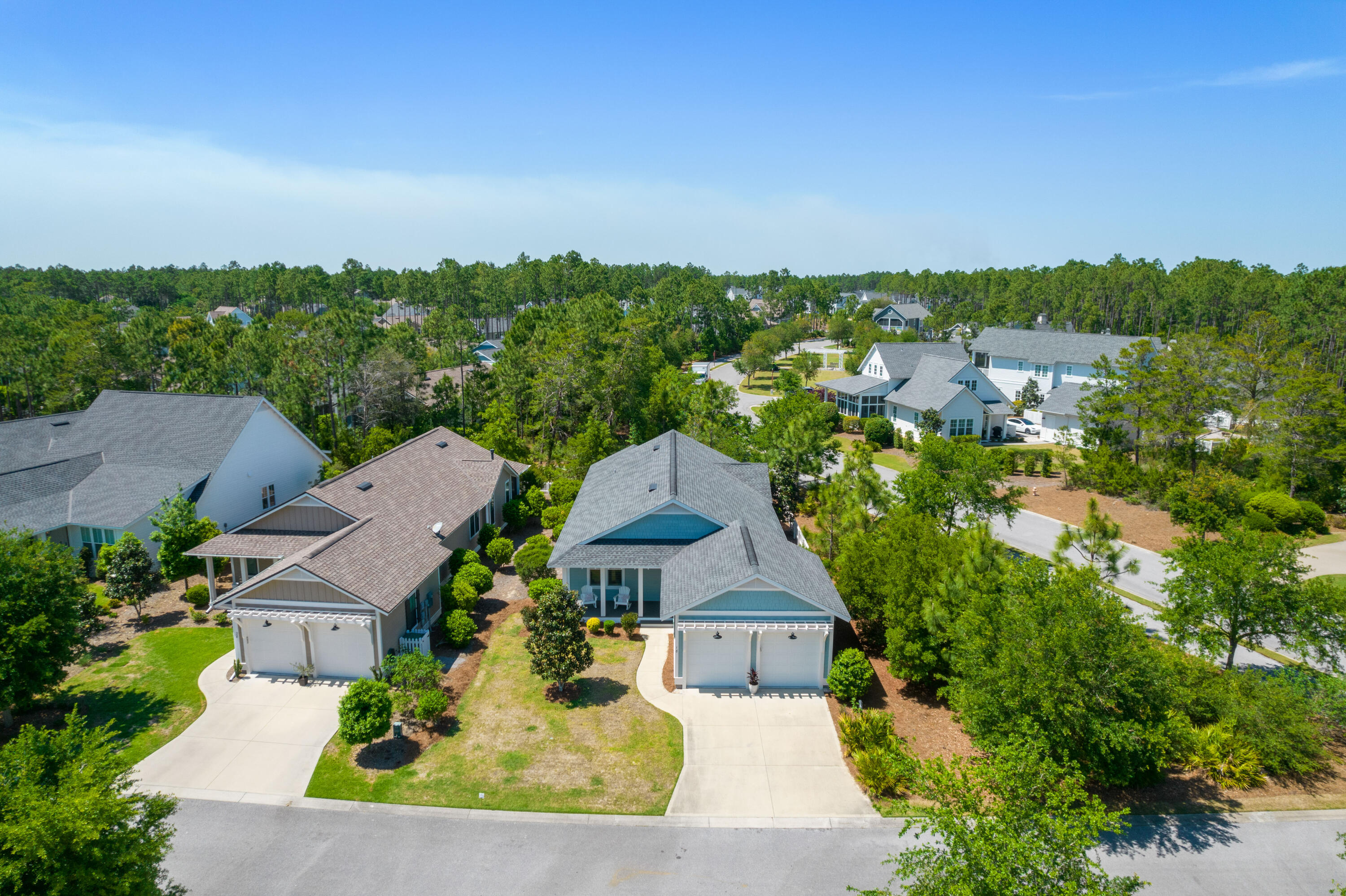 18 Jack Knife Drive Inlet Beach, FL 32461 - Photo 46 of 61 an aerial view of a house with a garden