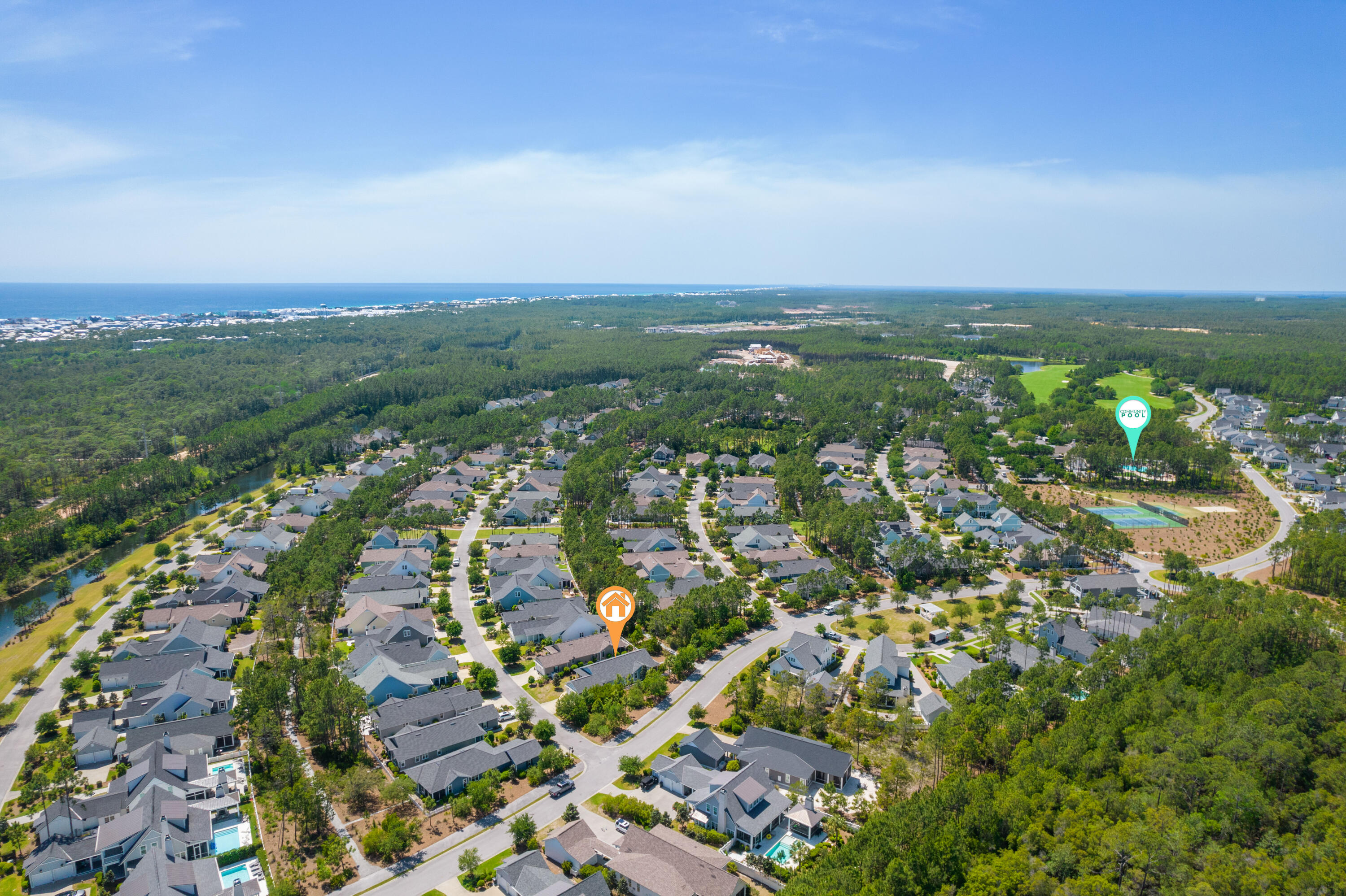 18 Jack Knife Drive Inlet Beach, FL 32461 - Photo 51 of 61 an aerial view of residential houses with outdoor space