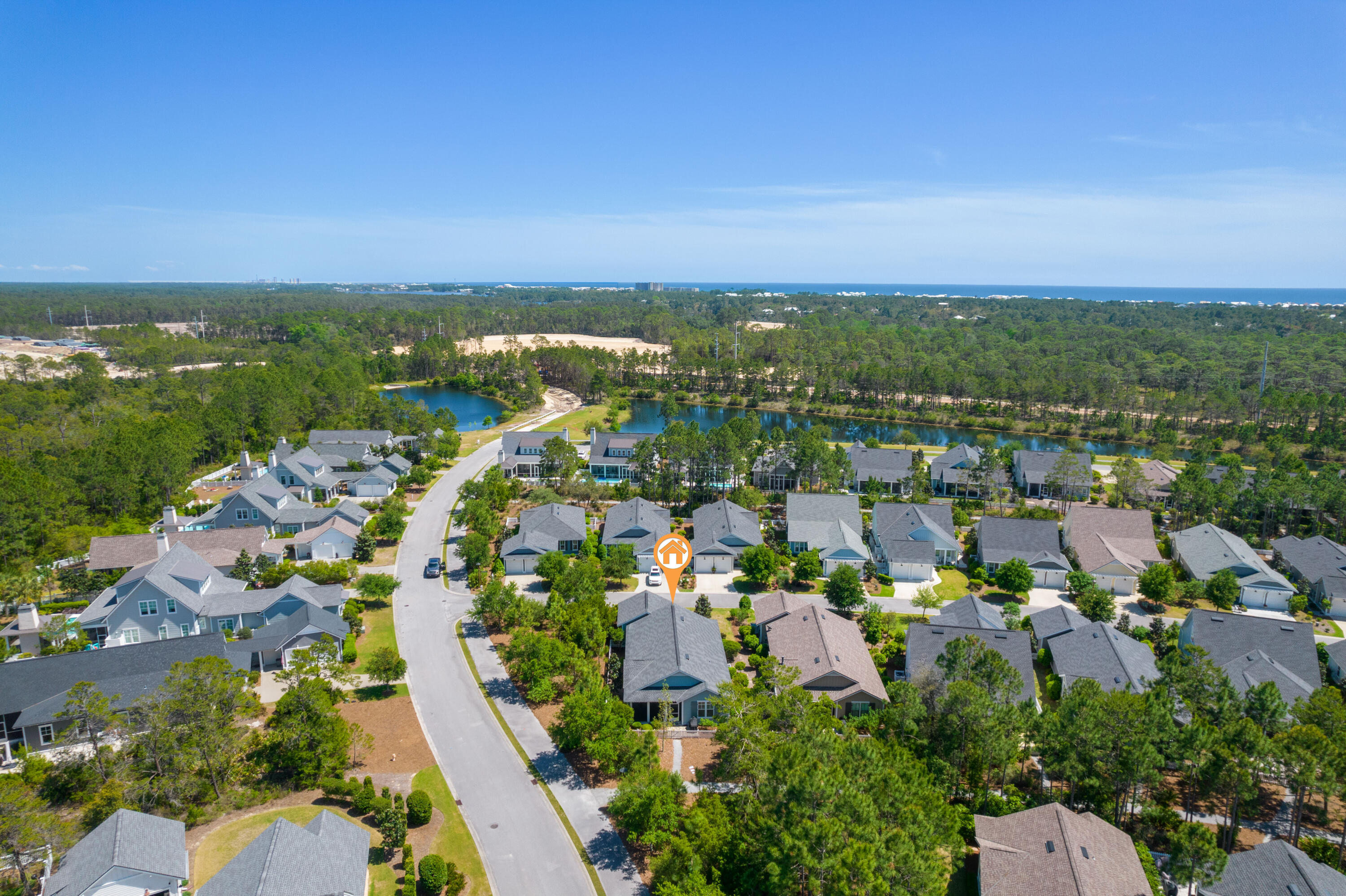 18 Jack Knife Drive Inlet Beach, FL 32461 - Photo 60 of 61 an aerial view of residential houses with outdoor space and trees