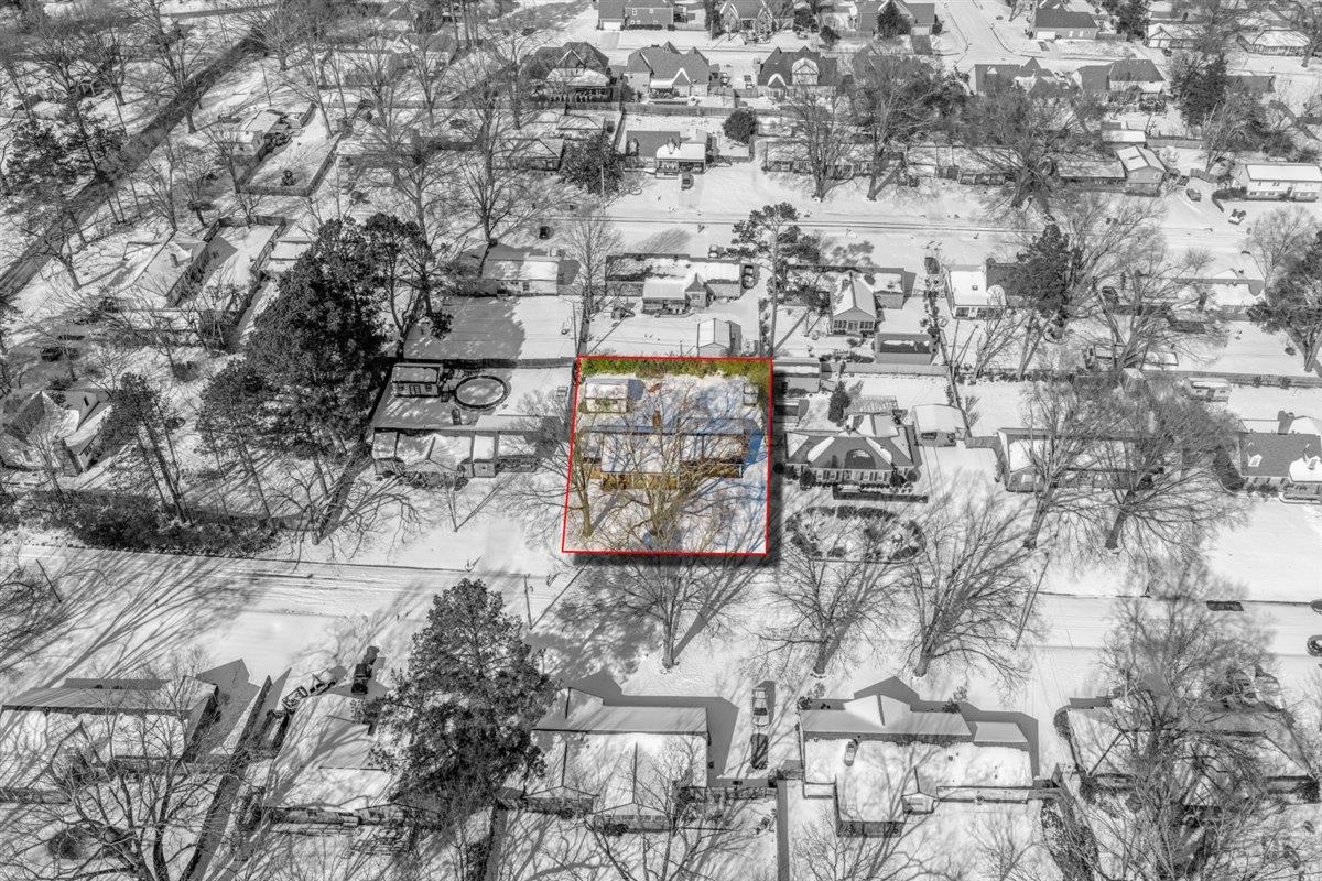 436 Sterling Drive Collierville, TN 38017 - Photo 18 of 40 Aerial perspective of suburban area featuring property boundaries highlighted