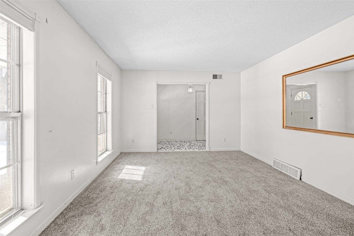 436 Sterling Drive Collierville, TN 38017 - Photo 20 of 40 Unfurnished room featuring plenty of natural light, carpet floors, and a textured ceiling