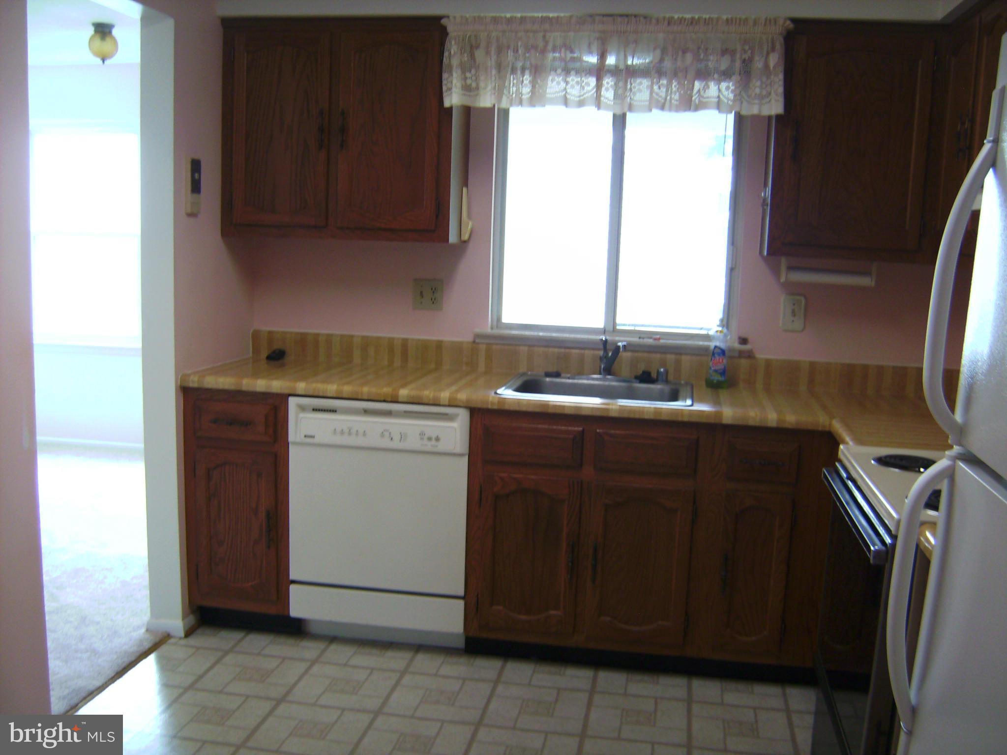 7096 Catalpa Road Frederick, MD 21703 - Photo 10 of 20 a kitchen with a sink window and cabinets