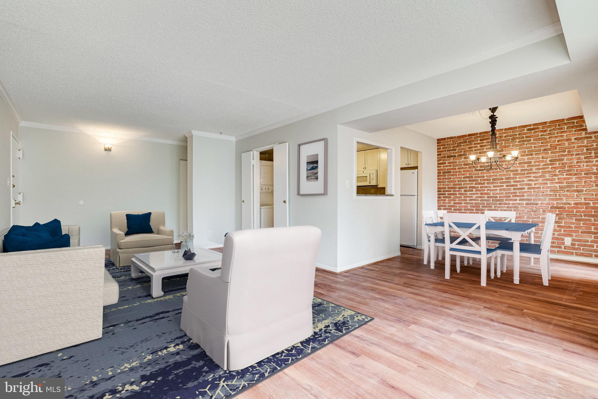 11843 Shire Court, Unit 22C Reston, VA 20191 - Photo 8 of 28 *Virtually Staged* Living / Dining