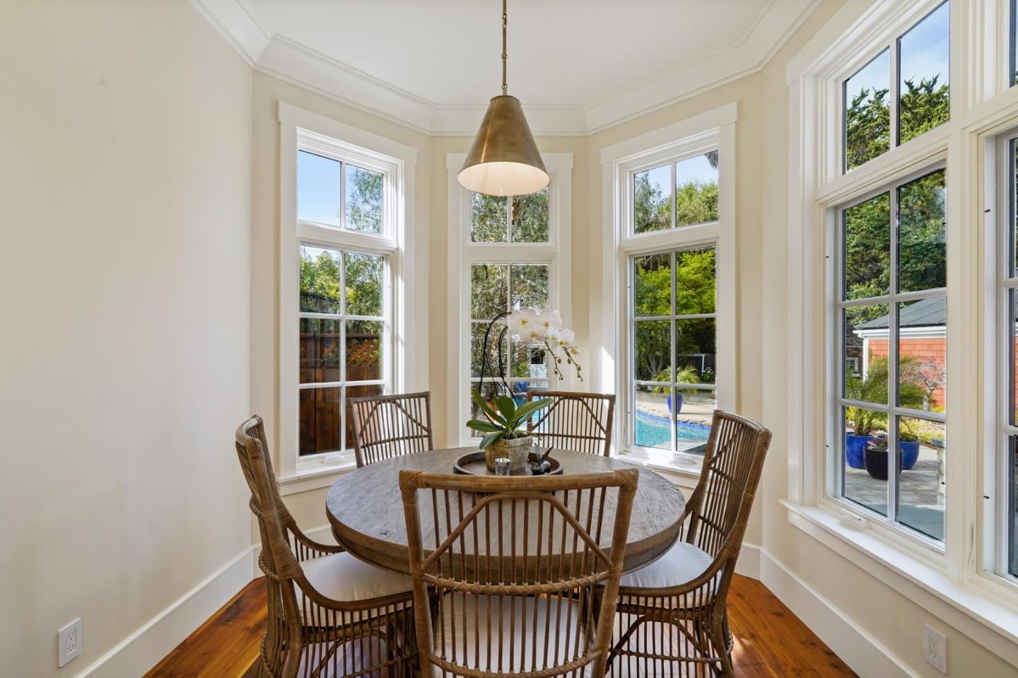 88 Warren Road San Mateo, CA 94401 - Photo 31 of 50 a view of a dining room with furniture window and outside view