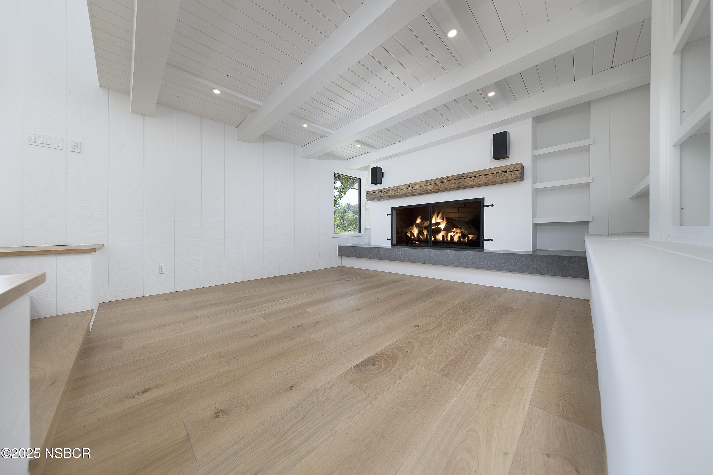 671 Rincon Drive Solvang, CA 93463 - Photo 16 of 34 Sunken Room with cozy Fireplace