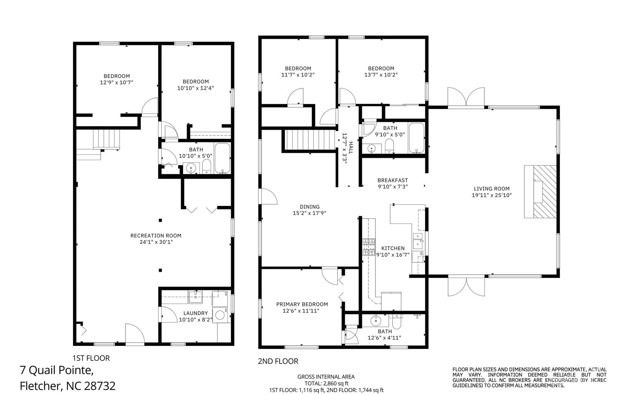 7 Quail Pointe Fletcher, NC 28732 - Photo 30 of 36 a picture of a bathroom with a shower