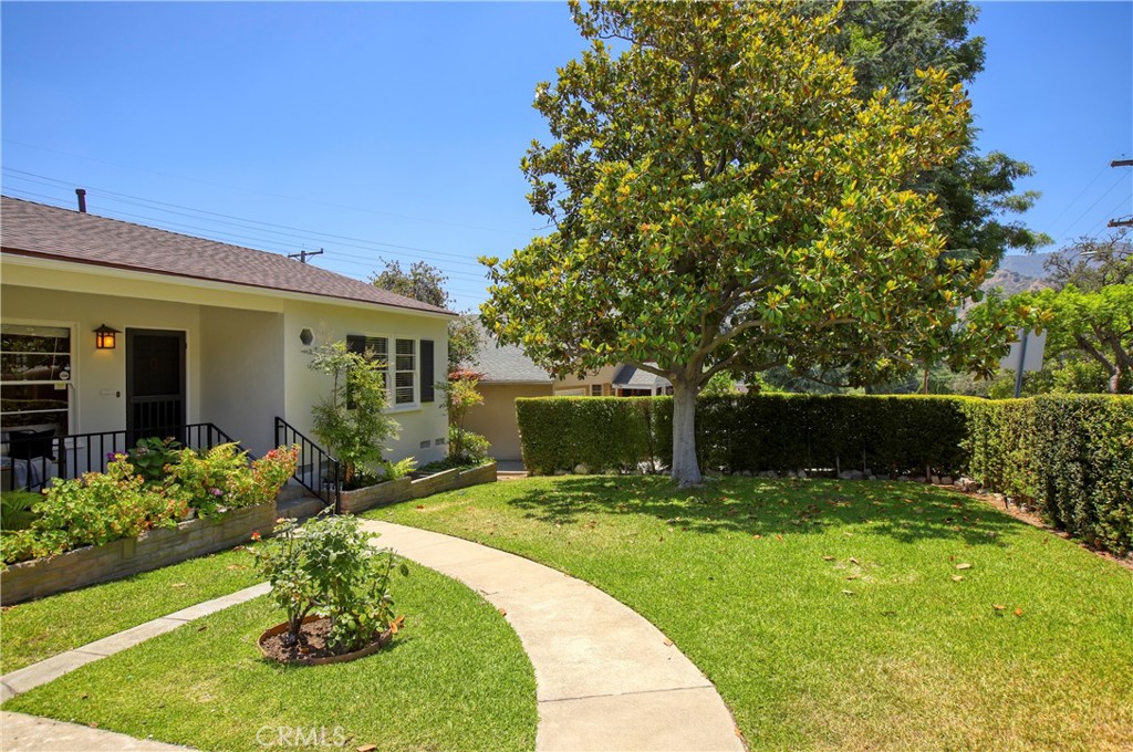 1852 Alpha Road Glendale, CA 91208 - Photo 27 of 28 a view of a house with backyard sitting area and swimming pool