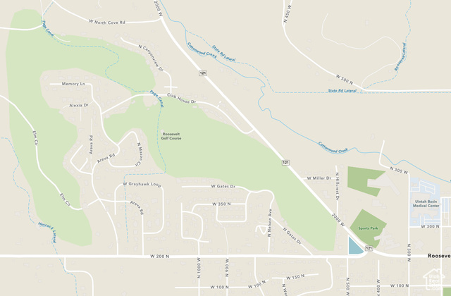 West N Roosevelt, UT 84066 - Photo 3 of 7 Map of property with streets / nearby areas