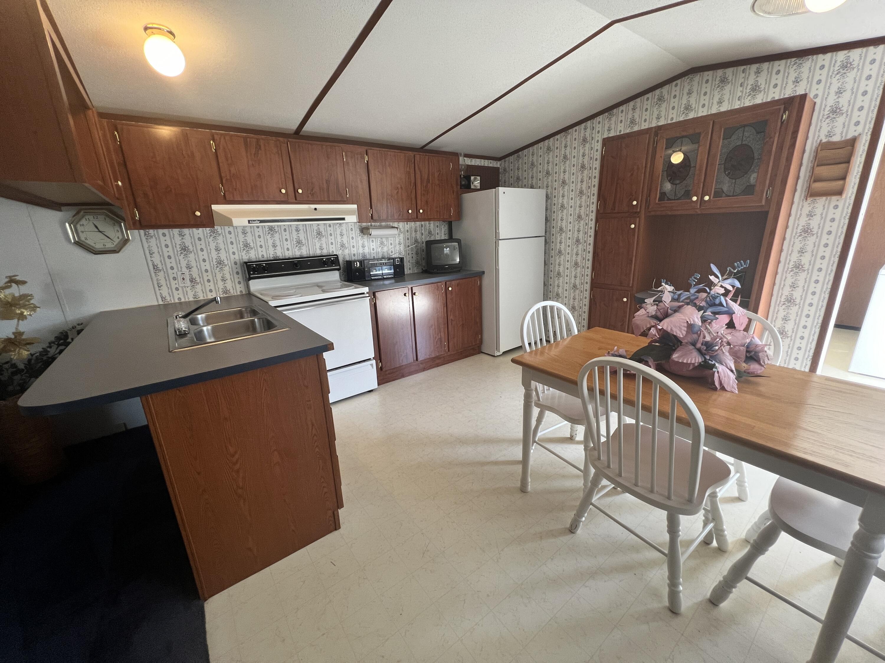 1494 Green Bay Road Chatham, VA 24531 - Photo 47 of 54 a kitchen with stainless steel appliances kitchen island granite countertop a sink refrigerator and cabinets