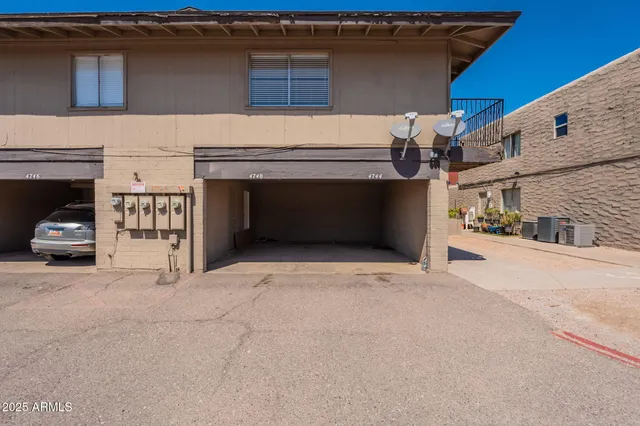 a view of a car garage