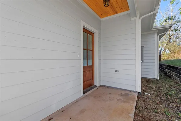 a view of front door