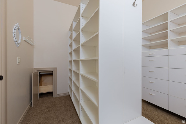 888 East Fiddlers Canyon Road Cedar City, UT 84721 - Photo 37 of 74 Walk in closet featuring dark carpet