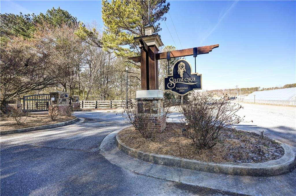 a view of a swimming pool with an outdoor space