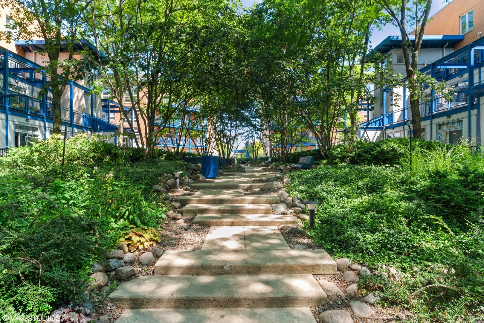 26 North May Street, Unit 322 Chicago, IL 60607 - Photo 4 of 31 a view of a yard with plants and trees