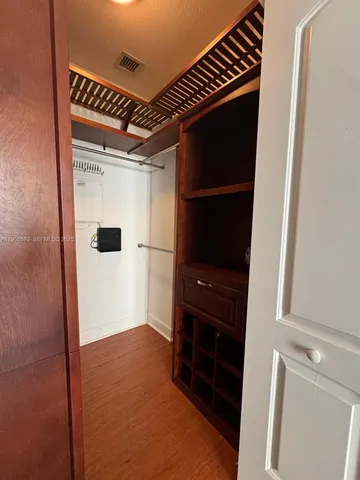 a view of walk in closet