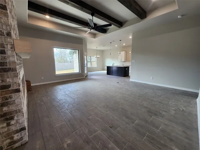 a view of a livingroom with a fireplace