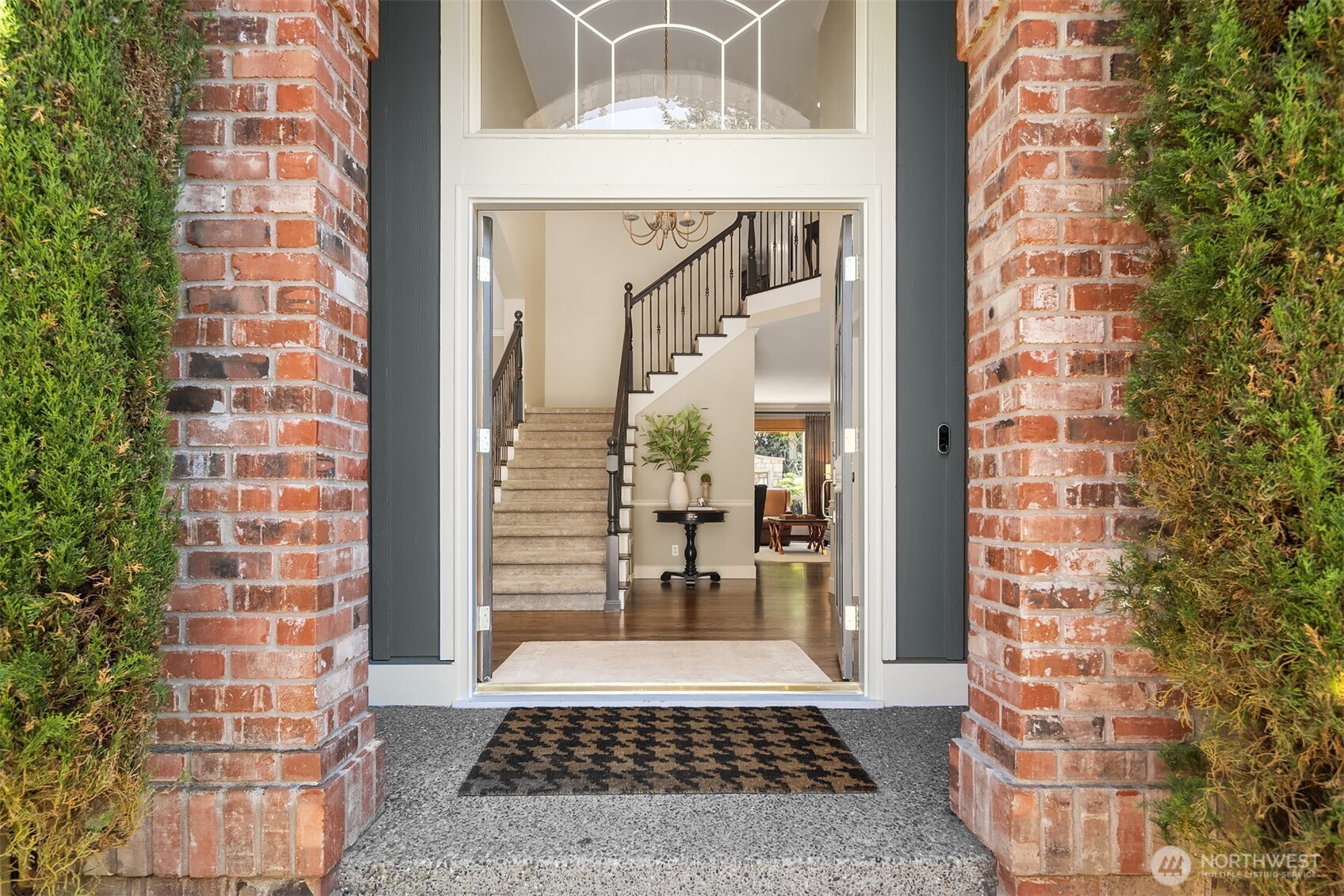 21505 30th Avenue Southeast Bothell, WA 98021 - Photo 3 of 40 a view of a entryway door with brick walls