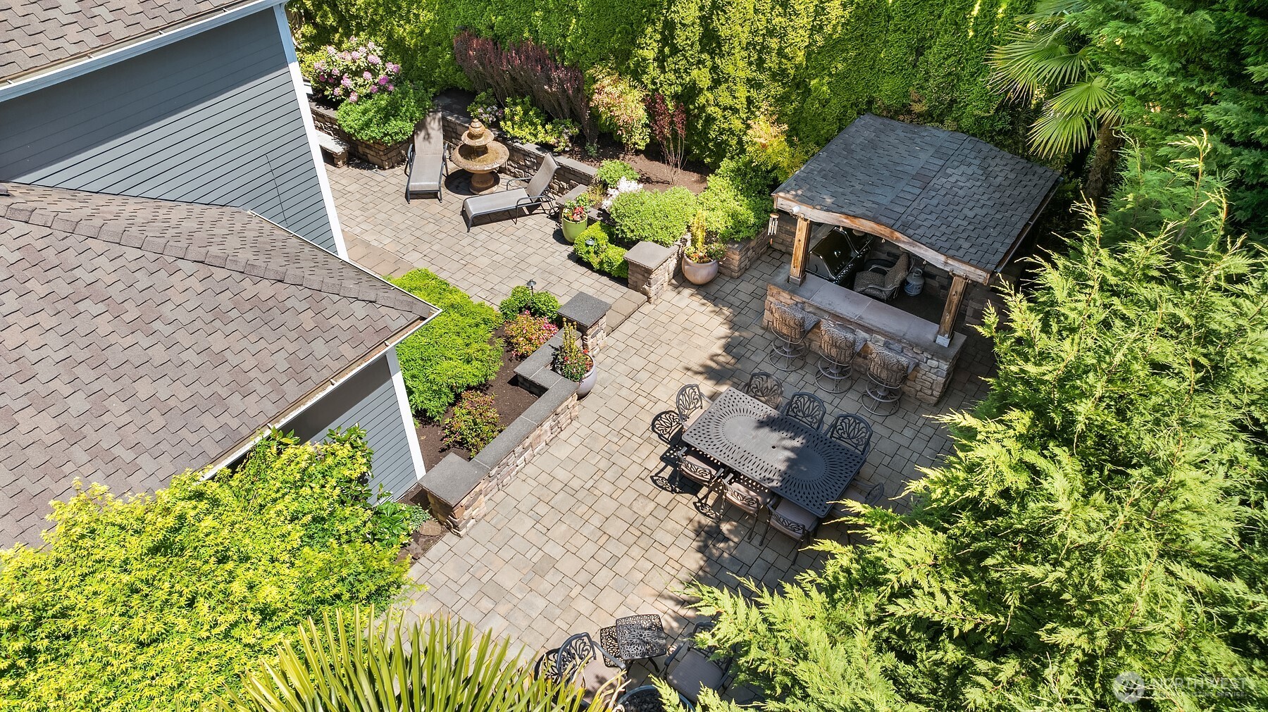 21505 30th Avenue Southeast Bothell, WA 98021 - Photo 31 of 40 an aerial view of a house with a yard and sitting area
