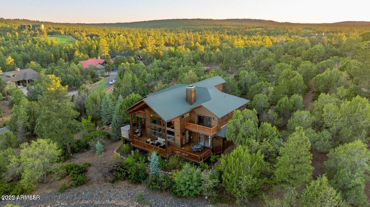 3180 Snowberry Loop Show Low, AZ 85901 - Photo 29 of 101 an aerial view of a house with a garden