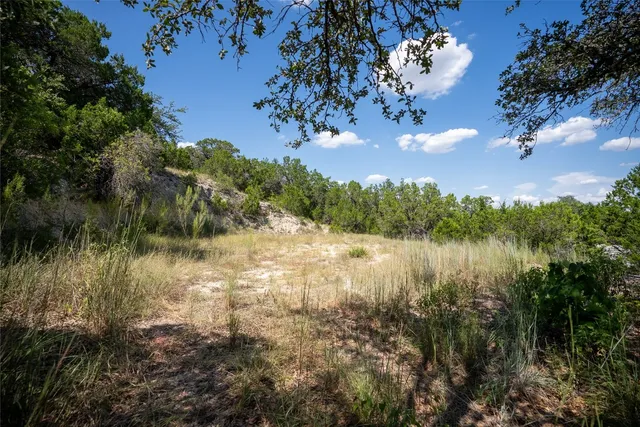 a view of lake with green space
