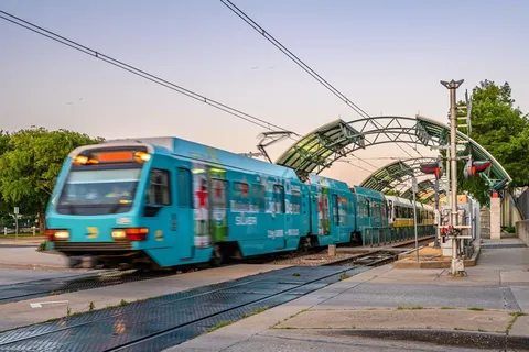 a view of a city with tall buildings
